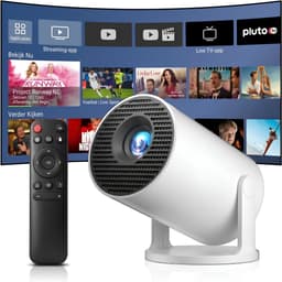 LNMsolutions® Mini Beamer - Beamer - Projector - Wit - 11cm x 11cm x 17cm — thumbnail 1