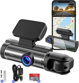 Dashcam Auto - Rijrecorder Camera - Veilig Rijden - Dubbele Lens - Full HD - Zwart — thumbnail 1