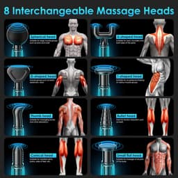 Spier Massager Gun - Massagepistool Percussie - Spierherstel Bevorderen - 99 Instelbare Snelheden - 17 x 7 x 23 cm — thumbnail 5