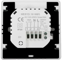 16A Slimme Vloerverwarming Thermostaat met WiFi – TUYA App Afstandsbediening – Elektrische Verwarming – NTC Sensor– Spiegeldisplay — thumbnail 3