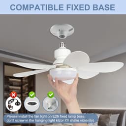 casalora Plafondventilator met verlichting - LED 40W - Ø 50cm - Afstandsbediening smart lamp - Plafondlampen - Plafond lamp - Ventilator — thumbnail 4