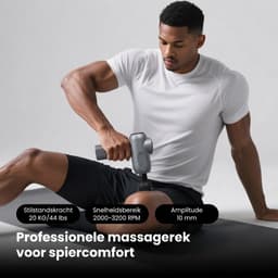 LNMsolutions® Massage Gun - Massage Apparaat - Massage Pistool - Zwart - 15cm x 12cm x 4cm — thumbnail 2