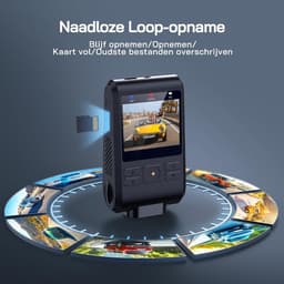 TYR® Draadloze Dashcam - Loop-Opname - Dashcam met Parkeermodus - Zwart - 8cm x 3cm x 5cm — thumbnail 2