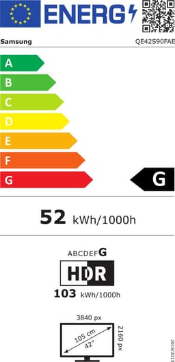 Samsung QE42S90F - 4K OLED Smart TV - 42 inch - 144 Hz - HDR — thumbnail 2