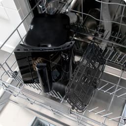 Heteluchtfriteuse XXL - Dubbele Kamer - Gezond Koken - Twee Kijkvensters - 102 Liter - Zwart — thumbnail 3