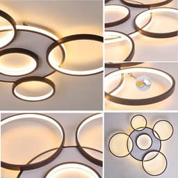 Moderne Plafondlamp met Acryl Lampenkap - Hanglamp met Dimfunctie en Afstandsbediening — thumbnail 2