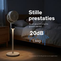 Sinji Ventilator - Fan - Vloerventilator - Ventilator Staand - Statiefventilator - Stil - Afstandsbediening — thumbnail 3