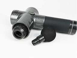 Massage Gun - Spierontspanner Elektrisch - Spierherstel Bevorderen - 30 Snelheden LCD Touch - 6 Massagekoppen - Zilver — thumbnail 2