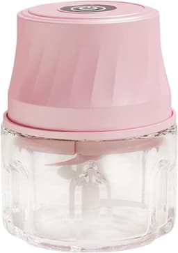 Mini Keukenmachine - Voedsel Hakker Processor - Groente Snijden - Eenknopsbediening - 350ml - Roze — thumbnail 1