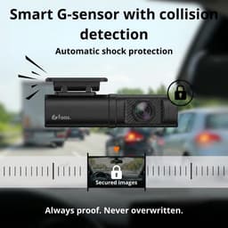 SnelShoppen - Faas Dashcam Auto Voor & Achter – 4K Dual Camera – 64GB Micro-SD – G-sensor, Nachtzicht, Parkeermodus & Loop Recording – Zwart — thumbnail 3