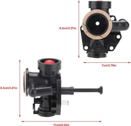 SnelShoppen - Hoogwaardige Metaal Carburetor Vervanging met Bevestigingsmateriaal voor Briggs & Stratton 499809 498809A 494406 Grasmaaier Onderdelen ( — thumbnail 2