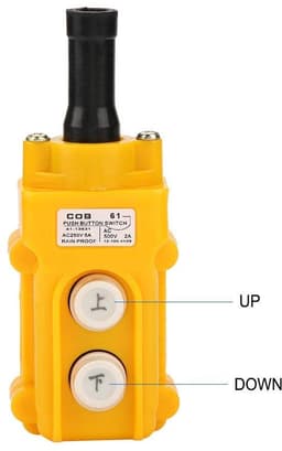 SnelShoppen - Controllore a Sospensione met Chain Lift en Antipioggia Knop voor Cranes, Elektrische Hijskranen, Handbediening, Geschikt voor Buitenact — thumbnail 3