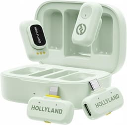 Hollyland-A1-Combo-Draadloze-Microfoon-Groen-48kHz-24bit-High-Fidelity-3-niveau-Intelligente-Ruisonderdrukking — thumbnail 1