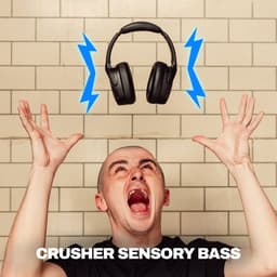Skullcandy Crusher 720 Draadloze Koptelefoon - Speciale basdrivers - 65 uur batterij - Snelladen - Stay-Aware Modus - Zwart — thumbnail 4