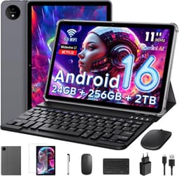 SnelShoppen - Android Tablet 11 Inch met Gemini AI, Octa-Core T7250, 24GB RAM, 256GB ROM (uitbreidbaar tot 2TB), 16MP + 8MP Camera, 8000mAh Batterij, — thumbnail 1