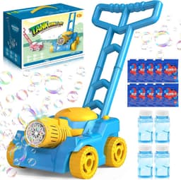 SnelShoppen - Bubble Machine voor Peuters - Automatische Bellenblaasmachine in Grasmaaier Design - Ideaal voor Buiten Speelplezier - Perfect voor Verj — thumbnail 1