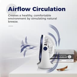 USB Tafelventilator Stil – 3 Snelheden – 360° Draaibaar – Compact en Opvouwbaar – Blauw — thumbnail 5