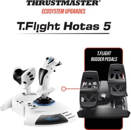 Thrustmaster T.Flight Hotas 5 Microsoft Flight Simulator Edition - Officieel Gelicentieerde Microsoft Flight Simulator - Flightstick en Throttle - Simulatiecontroller voor PS5, PS4, PC — thumbnail 3