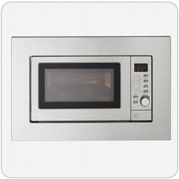 Magnetron met Grill - Oven Apparaat - Snel Eten - Roestvrij Staal - 59cm Breed - Zilverkleurig — thumbnail 1