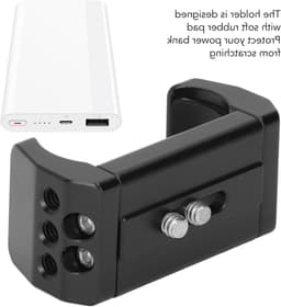 Aluminium Powerbank Houder met Klem, Geschikt voor Breedte van 53 mm tot 80 mm, Ideaal voor Mobiele Apparaten en Fotografie — thumbnail 3