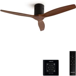 CREATE - Plafondventilator 40W silent 100% hout - S - Geen licht - Controller voor wandmontage - WIND CALM NATURAL WOOD — thumbnail 1