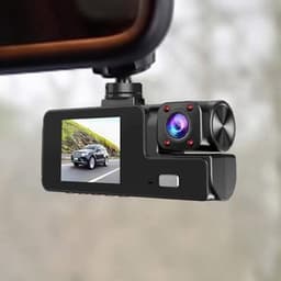Autocamera met display, 1080p, dubbele lens, HD-recorder, groothoeklens - lusopname. — thumbnail 2