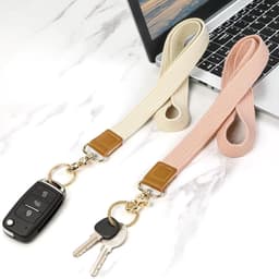 ID Kaarthouder met Lanyard en Strap voor Sleutelhanger - Roze ID Kaart Houder voor Werk, School en Evenementen — thumbnail 1