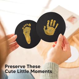 Inktkussenset voor huisdieren – 2-delige set (2 inktkussens + 4 vellen papier) – Pootafdrukken van honden & katten – Ideaal voor aandenkenalbums, doe-het-zelf-ansichtkaarten en herinneringen – Ook geschikt voor baby-aandenkens – 11 x 11 cm — thumbnail 3