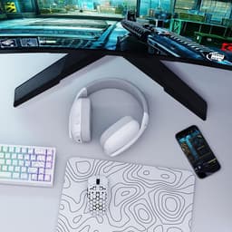 Attack Shark L80 PRO - Gaming Headset - Draadloos - 7.1 Surround Sound - Tri-Mode (2.4G/BT/3.5mm) - Dubbele Microfoon - 40mm Driver - Ultralicht 203g - PC/PS5/Xbox/Switch - Wit — thumbnail 3