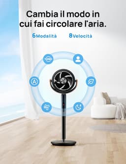 Ventilator Staand - Statief Ventilator - Luchtcirculator — thumbnail 2