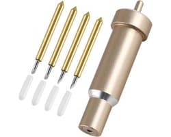 Professioneel Snijmes met Behuizing en Vervangende Bladen voor Cricut, Geschikt voor Card Stock, Vinyl en Diep Snijden met 60° en 30° Snijbladen