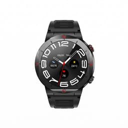 Zyon Wear Hydra - Smartwatch - 1.39 Inch HD Display - Uniek Design - Zwarte Metalen & Siliconen Bandje — thumbnail 3