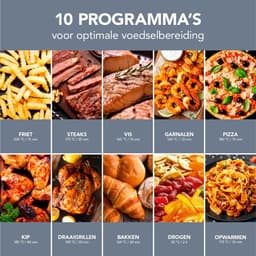 RVV® Heteluchtoven - Oven - Airfryer Oven - Roestvrij Staal - Zilver- 36cm x 33cm x 38cm — thumbnail 3