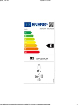 BEKO LS9052WN -1 Vrijstaande Tefalmodel koelkast 48 cm Wit + 3 Jaar Gratis Extra Garantie — thumbnail 3