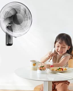 Wandventilator - Muurventilator - Ruimte Koelen - Met Timer Afstandsbediening - 18 inch - Zwart — thumbnail 5