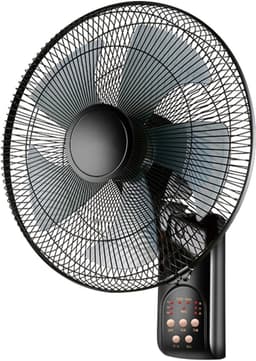 Muurventilator - Elektrische ventilator - Ruimte koelen - Instelbare luchtstroom - 16 inch - Zwart — thumbnail 5