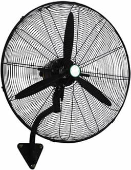 Wandventilator - Stille ventilator - Ruimte koelen - Driestandenschakelaar - 68 cm - Zwart — thumbnail 1