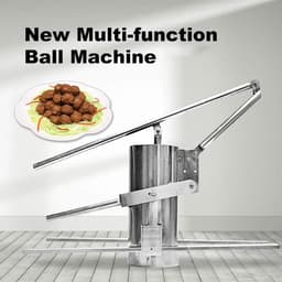 Gehaktbalvormmachine - Balvormer Keukenmachine - Snel Ballen Maken - Grote Capaciteit Vat - 12 Liter - Zilver — thumbnail 5