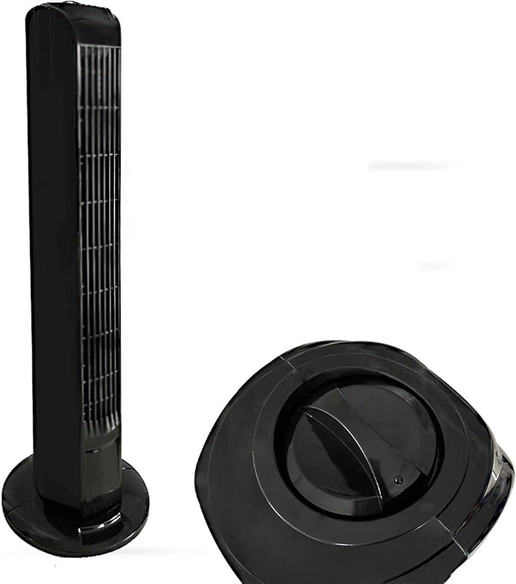 Ventilator Kolom - Bladloos Model - Ruimte Koelen - Stille Werking - 80 cm Hoog - Zwart — afbeelding 1