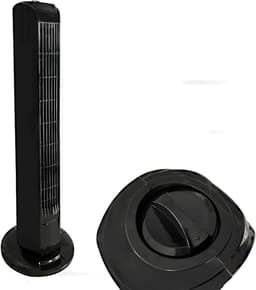 Ventilator Kolom - Bladloos Model - Ruimte Koelen - Stille Werking - 80 cm Hoog - Zwart — thumbnail 1