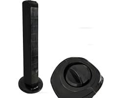 Ventilator Kolom - Bladloos Model - Ruimte Koelen - Stille Werking - 80 cm Hoog - Zwart