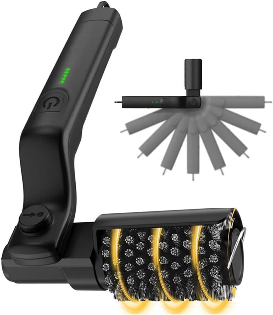 Electric Rotary Grill Brush for BBQ,3-Speed Power Steel BBQ Grill Brush,Up to 90 min Runtime Cleaning — afbeelding 1