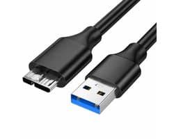 Aventrix USB-A 3.0 naar Micro USB-B Kabel – 5Gbps SuperSpeed – USB HDD Data Transfer Kabel – 1.5 Meter – Geschikt voor Externe Harde Schijf / Seagate / WD / My Passport / Laptop / MacBook / Tablet – Zwart