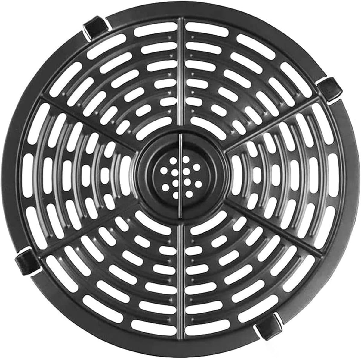 Vervangende antiaanbakbakplaat - rooster voor airfryer - vervangend deuraccessoire voor airfryer - airfryeraccessoire - voor bakken en grillen (22 cm). — afbeelding 1