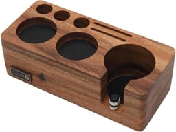 Tamper Station - Tamping Station - Espresso Voorbereiding - Massief Walnoothout - 51-54mm — thumbnail 1
