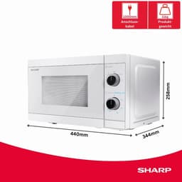 Magnetron - Oven Hittebron - Snel Eten Verwarmen - Mechanische Bediening - 20 Liter - Kristal — thumbnail 4
