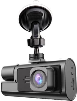 Autocamera met display, 1080p, dubbele lens, HD-recorder, groothoeklens - lusopname. — thumbnail 1
