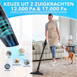 Innovixpro® Kruimeldief – Kruimeldief met steel – Nat&Droog – Handstofzuiger – 17000Pa ! – ExtremeZuigkracht – Kruimeldief snoerloos – Kruimelzuiger – Jouw ultieme schoonmaakpartner – Incl 4 filters – Autostofzuiger – Nat&droog – InclusiefReistas — thumbnail 2