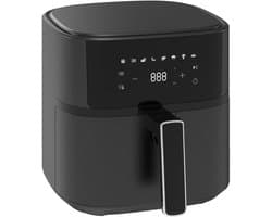 AIMASON 625A Airfryer - 6.5L Heteluchtfriteuse met LED-display - Snelverwarming van 1700W - Metalen Binnenmand - 8 programma's - 80-200℃ - Zwart