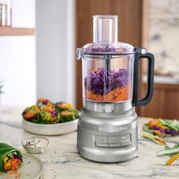 Keukenmachine - Keukenrobot Multifunctioneel - Voedsel Bereiden - 3 Snelheden - 2.1 liter - Zilver — thumbnail 4